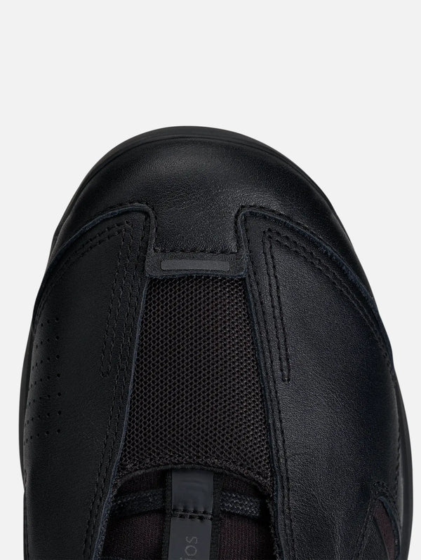 ADIDAS ORIGINALS entire studios x adidas Dropset 4 Core Black – Core Black, önden görünüm, deri ve örgülü detay