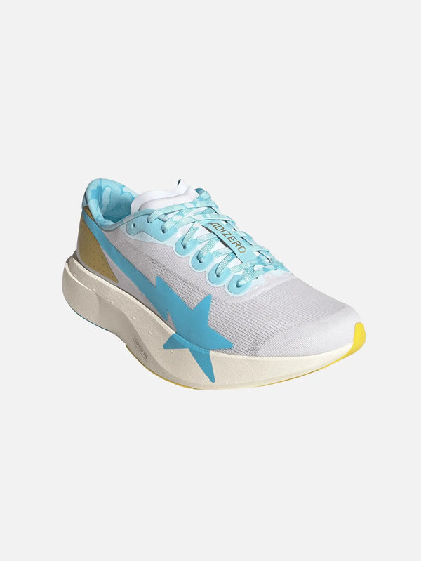 ADIDAS ORIGINALS BAPE x adidas Adizero Evo SL – Gold Metallic/Off White, 3/4 önden görünüm
