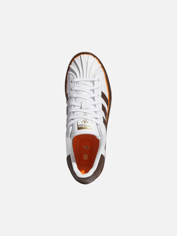 ADIDAS ORIGINALS CLOT x adidas Superstar White/Coffee – White/Coffee, üstten görünüm