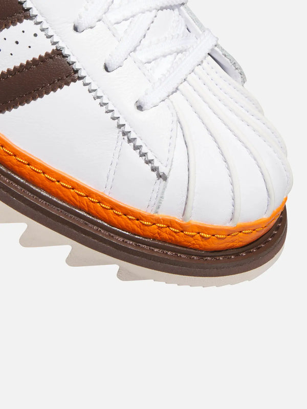 ADIDAS ORIGINALS CLOT x adidas Superstar – White/Coffee, önden görünüm