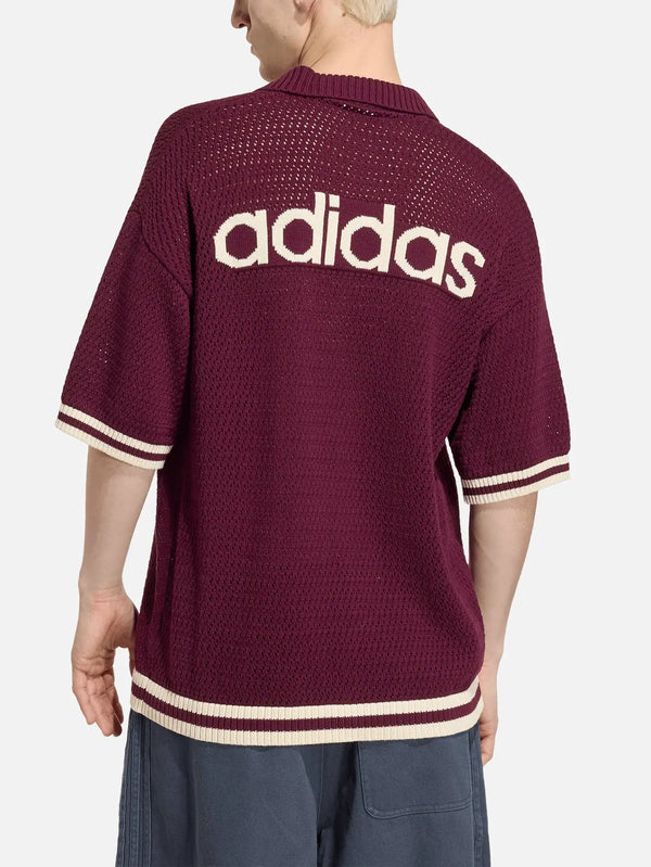 ADIDAS ORIGINALS Crochet Jersey - Maroon – Maroon, arkadan görünüm