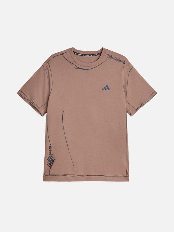 ADIDAS ORIGINALS, Song For the Mute x adidas ADI365 Running T-Shirt- Trace Brown, T-SHIRT, shopi go'da!
