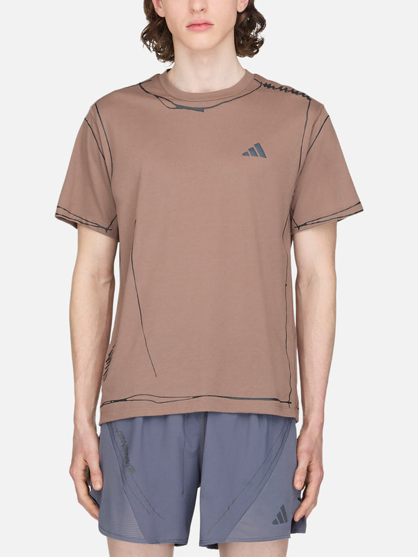 ADIDAS ORIGINALS, Song For the Mute x adidas ADI365 Running T-Shirt- Trace Brown, T-SHIRT, shopi go'da!