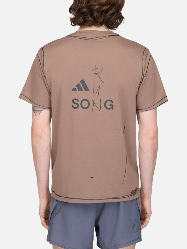 ADIDAS ORIGINALS, Song For the Mute x adidas ADI365 Running T-Shirt- Trace Brown, T-SHIRT, shopi go'da!