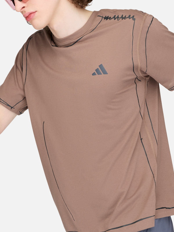 ADIDAS ORIGINALS, Song For the Mute x adidas ADI365 Running T-Shirt- Trace Brown, T-SHIRT, shopi go'da!