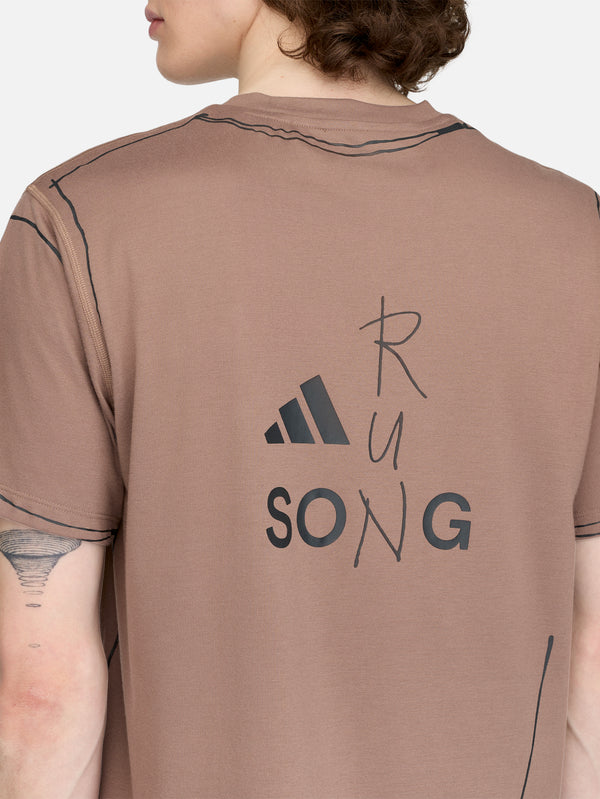 ADIDAS ORIGINALS, Song For the Mute x adidas ADI365 Running T-Shirt- Trace Brown, T-SHIRT, shopi go'da!