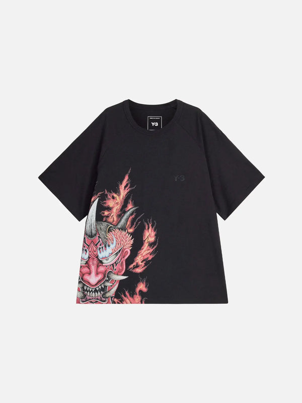 Y-3 Graphic Short Sleeve Tee - Black – siyah, önden görünüm