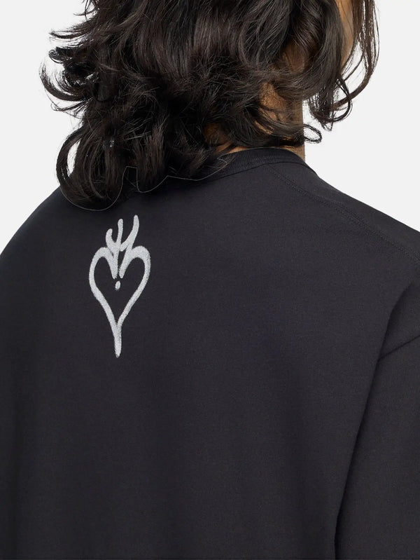 Y-3 Chito Graphic SS T-Shirt – siyah, arka görünüm