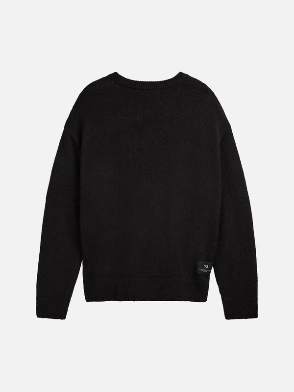 shopi go Y-3 Chito Graphic Knit Sweater - Black – siyah, arkadan görünüm