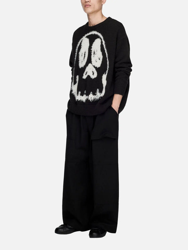 Y-3 Chito Graphic Knit Sweater - Black – siyah, önden görünüm