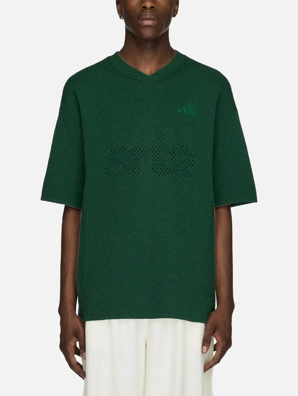 ADIDAS ORIGINALS Arte Antwerp x adidas Flatknit Jersey – Amazon Green, önden görünüm