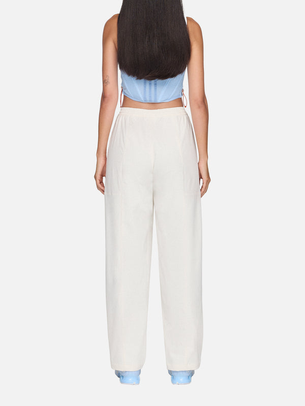 ADIDAS ORIGINALS, Miaou x adidas Pant - Chalk White, PANTOLON, shopi go'da!