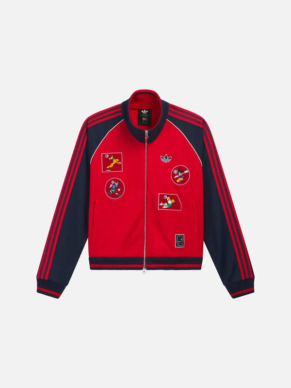 ADIDAS ORIGINALS Brain Dead x Disney x adidas Track Top - Better Scarlet - EŞOFMAN ÜSTÜ