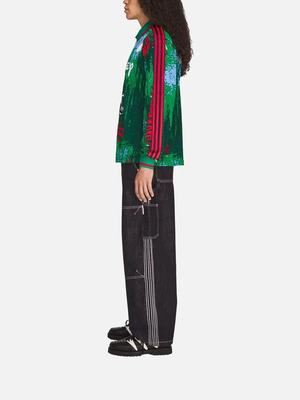 ADIDAS ORIGINALS Brain Dead x Disney x adidas LS Jersey - Red/Bold Green - FORMA