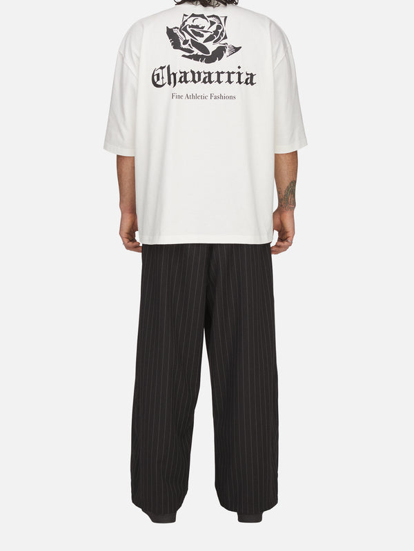 ADIDAS ORIGINALS, Willy Chavarria x adidas Pinstripe Track Pant - Black, EŞOFMAN ALTI, shopi go'da!