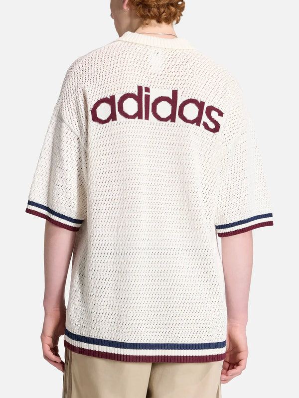 ADIDAS ORIGINALS Crochet Jersey - Cloud White – arka görünüm