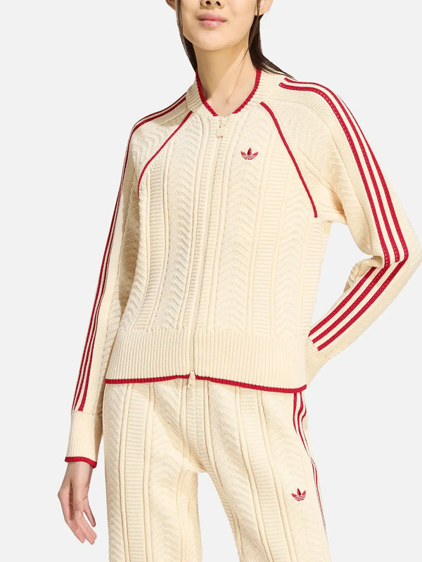 ADIDAS ORIGINALS SST Track Top – Warm Vanilla, önden görünüm