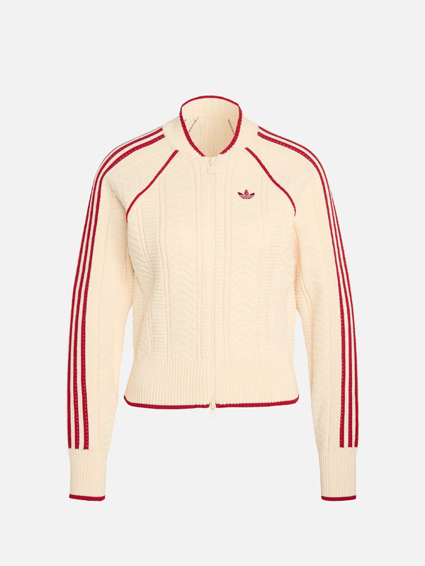 ADIDAS ORIGINALS SST Track Top - Warm Vanilla – Warm Vanilla, önden görünüm