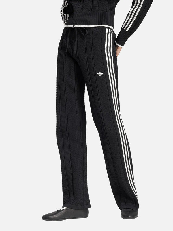 ADIDAS ORIGINALS SST Wide Leg Track Pant – siyah, önden görünüm