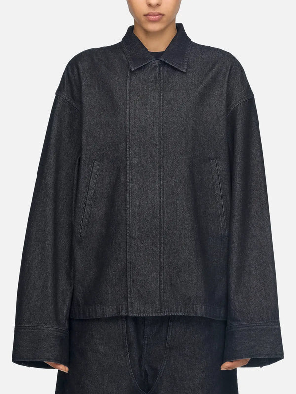 Y-3 Denim Jacket W – Black, önden görünüm
