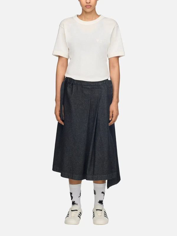 Y-3 Denim Skirt W - Black – siyah, önden görünüm