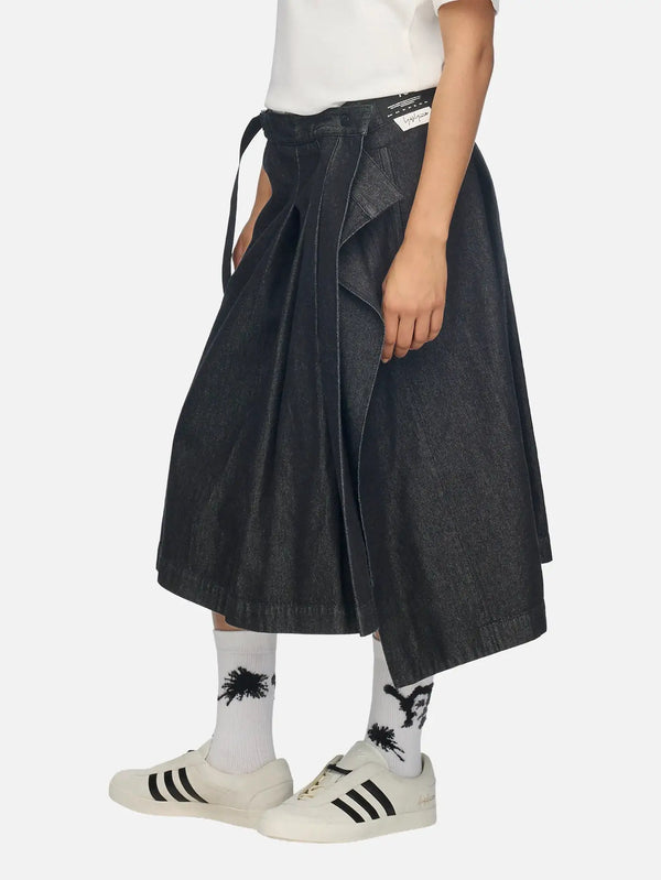 Y-3 Denim Skirt W – siyah, yan görünüm