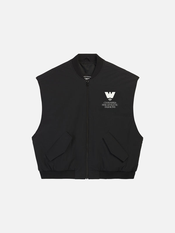 ADIDAS ORIGINALS, Willy Chavarria x adidas Padded Vest - Black, YELEK, shopi go'da!