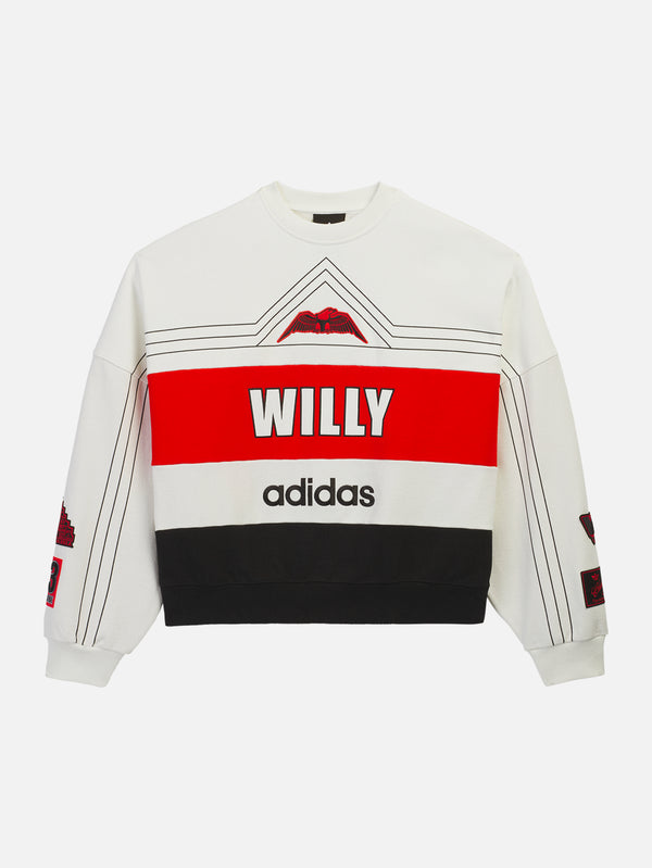 ADIDAS ORIGINALS, Willy Chavarria x adidas NY Ball Crewneck - Off White, SWEATSHIRT, shopi go'da!