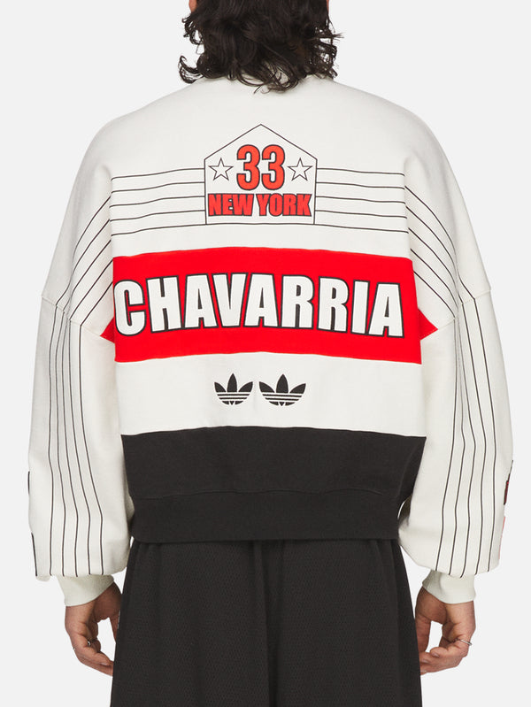 ADIDAS ORIGINALS, Willy Chavarria x adidas NY Ball Crewneck - Off White, SWEATSHIRT, shopi go'da!