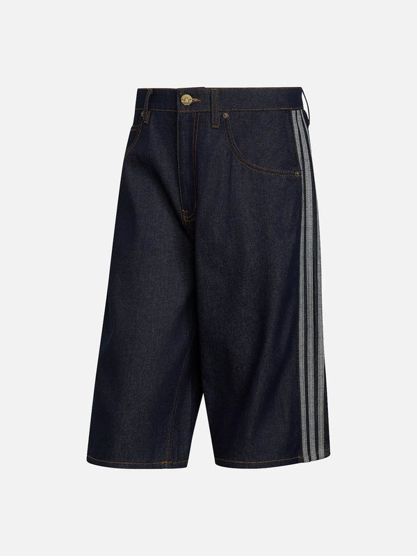 ADIDAS ORIGINALS Firebird Adicolor Short - Indigo Denim – Indigo Denim, ön görünüm