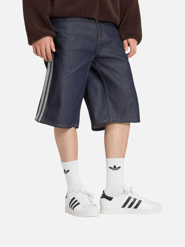 ADIDAS ORIGINALS Firebird Adicolor Short – Indigo Denim, önden görünüm