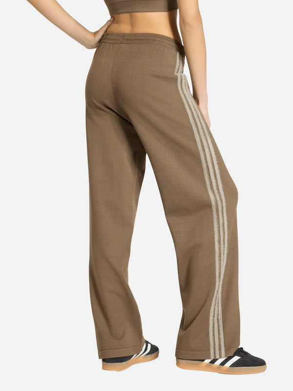 ADIDAS ORIGINALS Knit Firebird Track Pants - Branch – kahverengi, yan görünüm