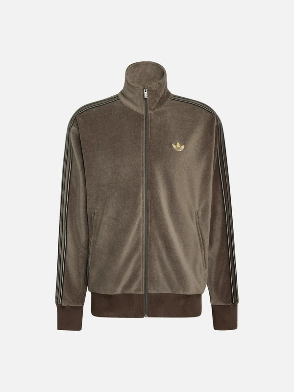 ADIDAS ORIGINALS Firebird Velvet Track Top – Branch, önden görünüm