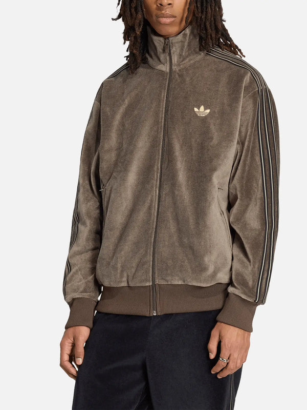 ADIDAS ORIGINALS Firebird Velvet Track Top – Branch, önden görünüm