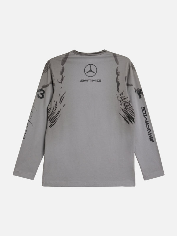 Y-3 x F1 Mercedes Wolf LS Tee - Black/Grey