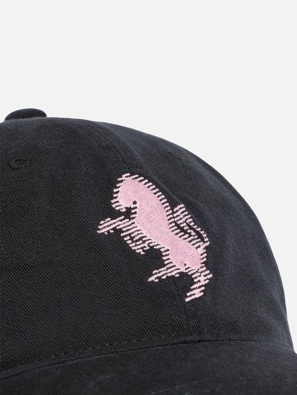 ADIDAS ORIGINALS Juventus Dad Cap – Black, malzeme/logo yakın çekim