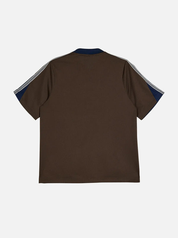 ADIDAS ORIGINALS Arte Antwerp x adidas Material Mix Jersey - Colleg – kahverengi, sırt görünüm