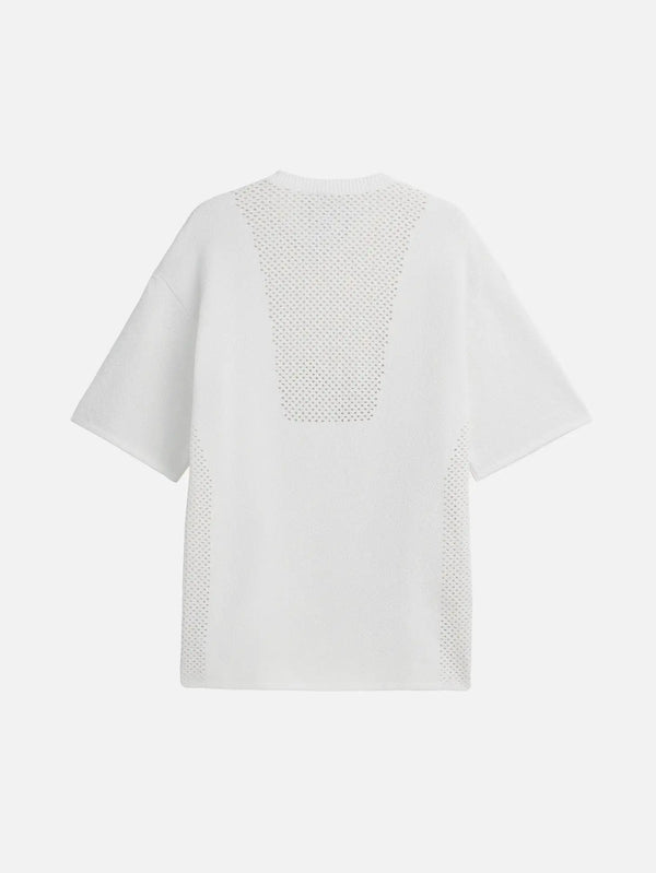 ADIDAS ORIGINALS Arte Antwerp x adidas Flatknit Jersey - Off White – Off White, arka görünüm