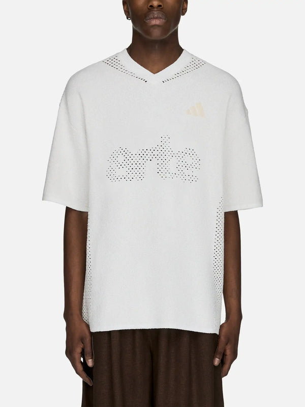 ADIDAS ORIGINALS Arte Antwerp x adidas Flatknit Jersey – Off White, önden görünüm