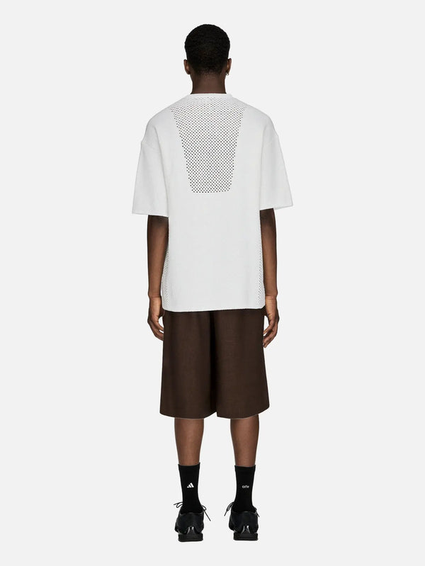 ADIDAS ORIGINALS Arte Antwerp x adidas Flatknit Jersey – Off White, arka görünüm