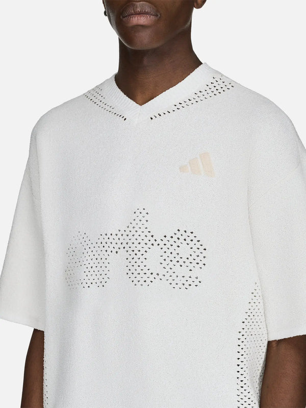 ADIDAS ORIGINALS Arte Antwerp x adidas Flatknit Jersey - Off White – Off White, ön görünüm