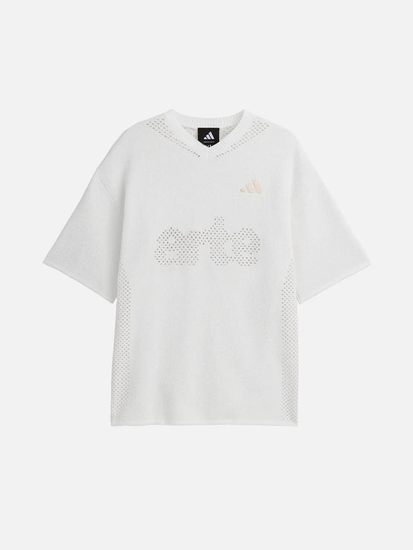 ADIDAS ORIGINALS Arte Antwerp x adidas Flatknit Jersey - Off White – Off White, önden görünüm