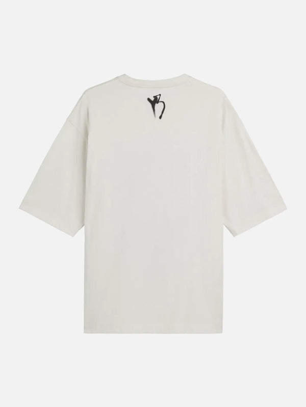 Y-3 Chito Graphic SS Tee - White – beyaz, arka görünüm