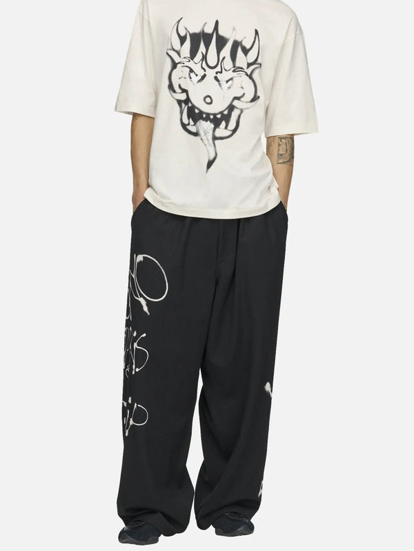 Y-3 Chito Graphic SS Tee – White, önden görünüm