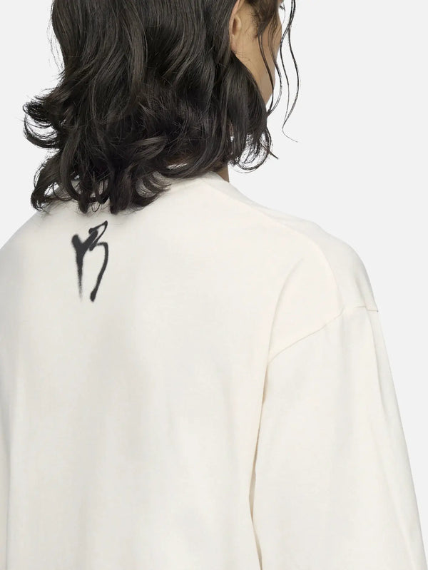 Y-3 Chito Graphic SS Tee – beyaz, arka görünüm