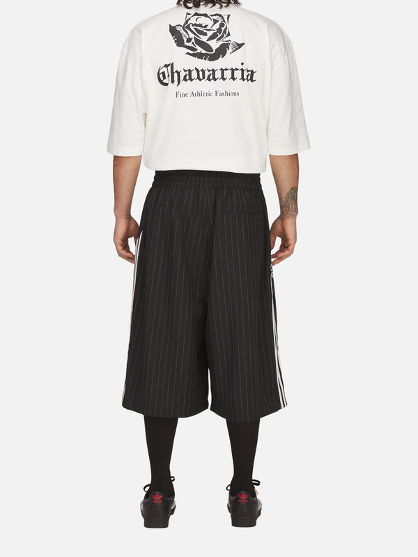 ADIDAS ORIGINALS, Willy Chavarria x adidas Pinst Short - Black, ŞORT, shopi go'da!