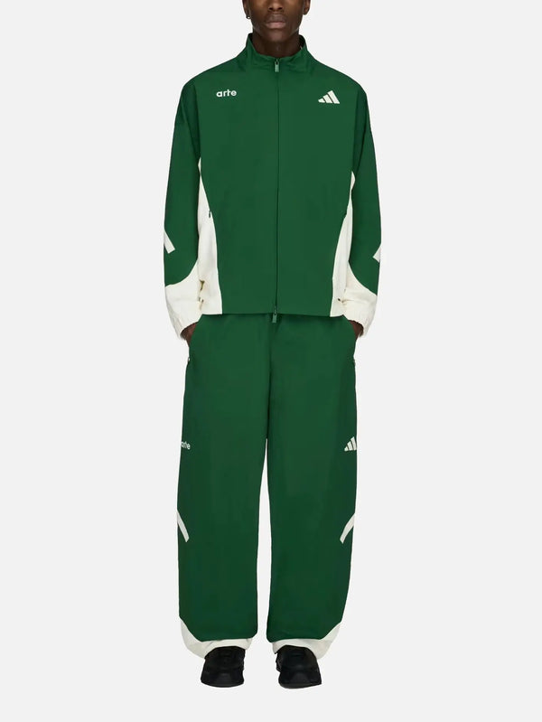 ADIDAS ORIGINALS Arte Antwerp x adidas Z.N.E. Material Mix Track Pa – yeşil, önden görünüm