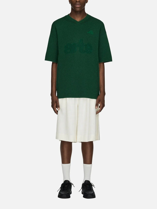 ADIDAS ORIGINALS Arte Antwerp x adidas Linen Relaxed Shorts – Off White, önden görünüm