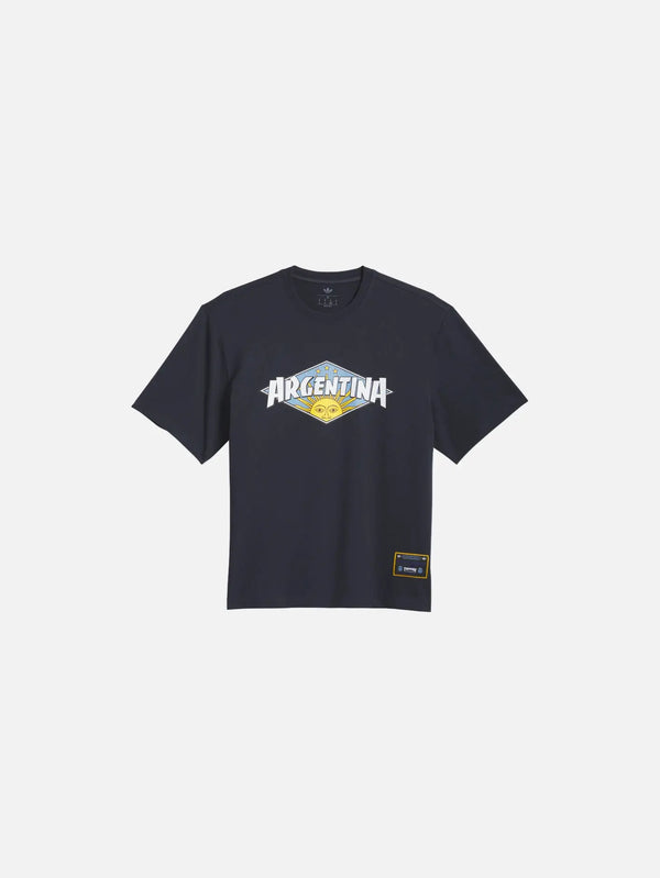 ADIDAS ORIGINALS Thrasher x AFA Argentina Tee 2 - Night Navy – ön görünüm