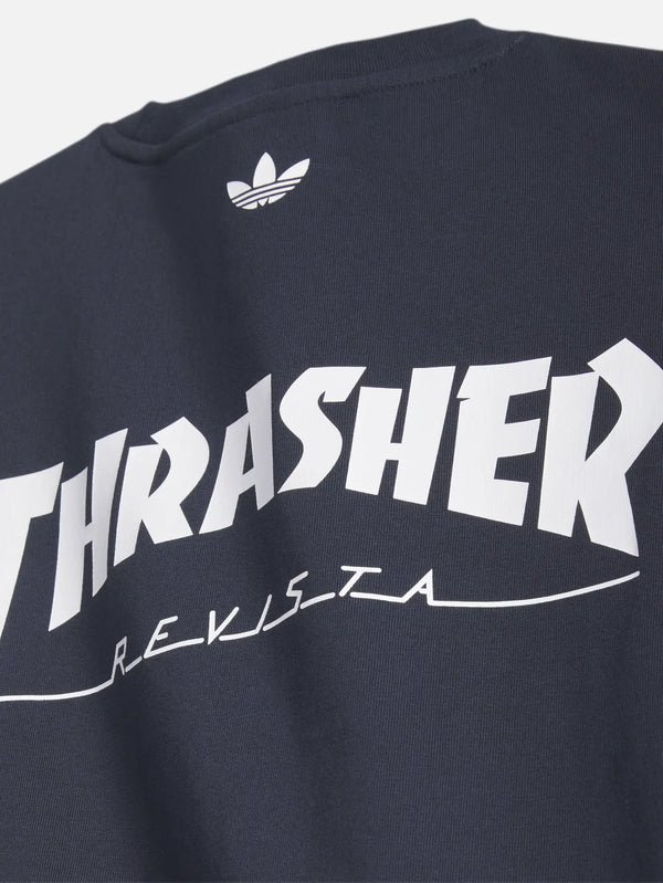 ADIDAS ORIGINALS Thrasher x AFA Argentina Tee 2 - Night Navy – Night Navy, ön görünüm